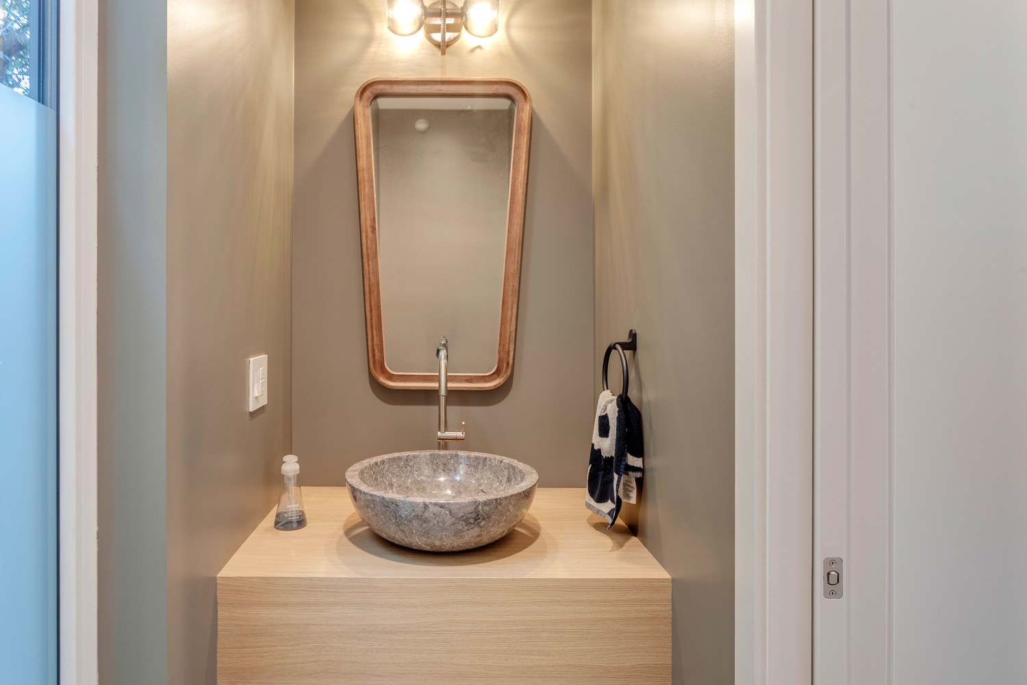 Powder room in the Aspen in Strathearn with homes for sale by Holland and Associates Real Estate in Edmonton.